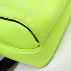 Pre Owned Louis Vuitton Taigarama Outdoor Messenger PM Yellow Taiga Leather Monogram Canvas Messenger Bag