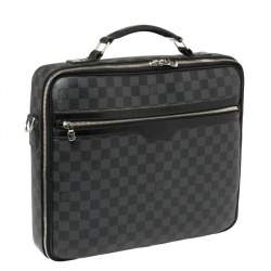 مملوكة مسبقًا حقيبة عمل لوي فيتون ستييف كانفاس دامييه غرافايت