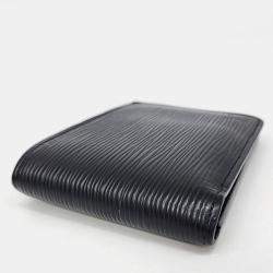 مملوكة مسبقًا Louis Vuitton Black Leather Epi Multiple Wallet