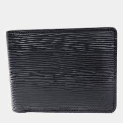 مملوكة مسبقًا Louis Vuitton Black Leather Epi Multiple Wallet 