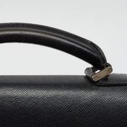 Pre Owned Louis Vuitton Robusto 1 Compartment Black Leather Briefcase