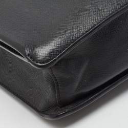 Pre Owned Louis Vuitton Robusto 1 Compartment Black Leather Briefcase