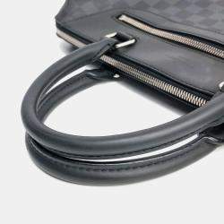 Pre Owned Louis Vuitton Black PVC Graphite Porte Document Jour N48260