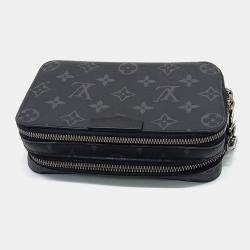Pre Owned Louis Vuitton Black PVC Eclipse Alpha Wearable Wallet