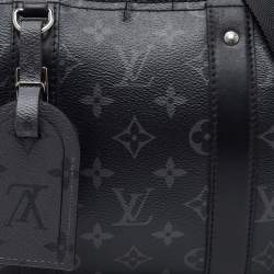 Pre Owned Louis Vuitton City Keepall Monogram Eclipse Reverse Canvas Bag