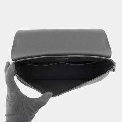 Pre Owned Louis Vuitton Takeoff Messenger Noir Grain Leather Crossbody Bag