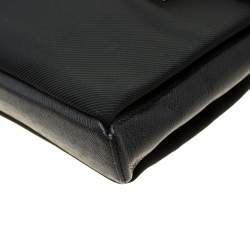 Louis Vuitton Black Fabric and Taiga Leather Saratov GM Messenger Bag