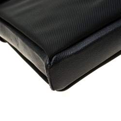 Louis Vuitton Black Fabric and Taiga Leather Saratov GM Messenger Bag