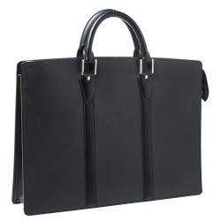 مملوكة مسبقًا Louis Vuitton Black Taiga Leather Lozan Briefcase