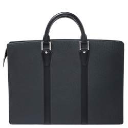 مملوكة مسبقًا Louis Vuitton Black Taiga Leather Lozan Briefcase