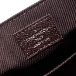 مملوكة مسبقًا Louis Vuitton Brown Taiga Leather Roman PM Bag