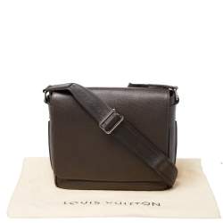 Louis Vuitton Dark Brown Taiga Leather Roman PM Bag 
