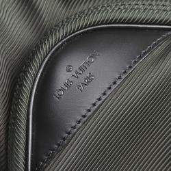 Pre Owned حقيبة لوي فيتون Santore Ardoise Garment Travel نايلون خضراء