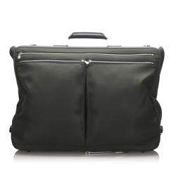 Pre Owned حقيبة لوي فيتون Santore Ardoise Garment Travel نايلون خضراء