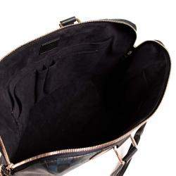 مملوكة مسبقًا   حقيبة لو�ي فيتون بورت دوكومنتز كانفاس غرافيتي دامييه