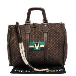 Louis Vuitton Monogram Mini Lin Initiales Keepall Bag