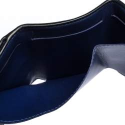 Pre Owned Louis Vuitton Cobalt Monogram Taigarama Discovery Compact Wallet