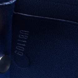 Pre Owned Louis Vuitton Cobalt Monogram Taigarama Discovery Compact Wallet