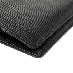 Louis Vuitton Noir Epi Leather Brazza Wallet