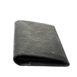 Louis Vuitton Noir Epi Leather Brazza Wallet