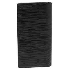 Louis Vuitton Noir Epi Leather Brazza Wallet