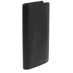 Louis Vuitton Noir Epi Leather Brazza Wallet