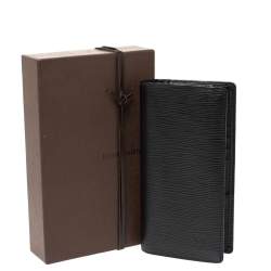 Louis Vuitton Noir Epi Leather Brazza Wallet