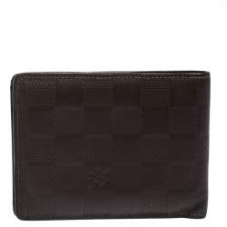 Louis Vuitton Brown Damier Embossed Leather Multiple Wallet