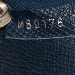 Pre Owned Louis Vuitton Blue Ardoise Taiga Leather Slim Document Briefcase