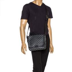 Pre Owned حقيبة لوي فيتون ديستريكت كانفاس دامييه غرافيت  صغيرة