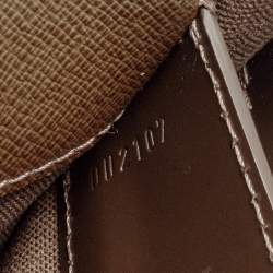 مملوكة مسبقًا Louis Vuitton Brown Taiga Leather Minuto Portfolio Case