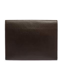 مملوكة مسبقًا Louis Vuitton Brown Taiga Leather Minuto Portfolio Case