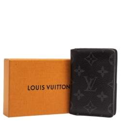 Pre Owned Louis Vuitton Monogram Eclipse Canvas Pocket Organizer