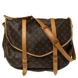 Pre Owned Louis Vuitton Monogram Canvas Saumur 43 Bag