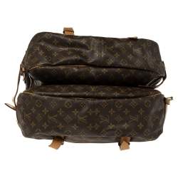 Pre Owned Louis Vuitton Monogram Canvas Saumur 43 Bag