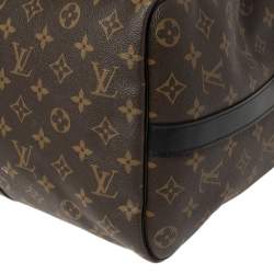 مملوكة مسبقًا Louis Vuitton Black Monogram Canvas Keepall Bandouliere 45 Bag