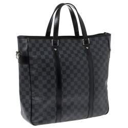 Pre Owned Louis Vuitton Damier Graphite Canvas Tadao Bag