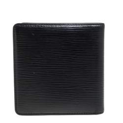 Pre Owned Louis Vuitton Black Epi Leather Slender Wallet