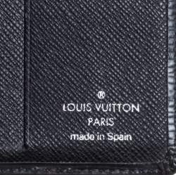 Pre Owned Louis Vuitton Black Epi Leather Slender Wallet