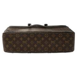 Pre Owned حقيبة عمل لوي فيتون فواياج بورت دوكومنتز كانفاس مونوغرامية GM