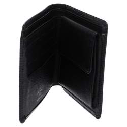 Pre Owned محفظة لوي فيتون ماركو ثنائية الطي جلد أيبي أسود