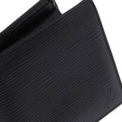 Pre Owned محفظة لوي فيتون ماركو ثنائية الطي جلد أيبي أسود