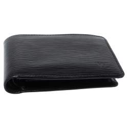 Pre Owned محفظة لوي فيتون ماركو ثنائية الطي جلد أيبي أسود