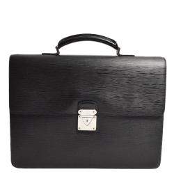 Pre Owned Louis Vuitton Black Taiga Leather Neo Robusto Bag