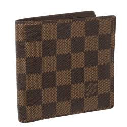 Pre Owned Louis Vuitton Damier Ebene Canvas Marco Wallet