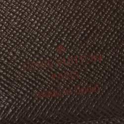 Pre Owned Louis Vuitton Damier Ebene Canvas Marco Wallet