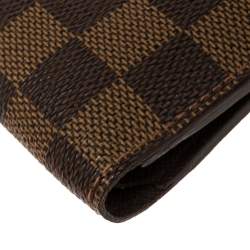 Pre Owned Louis Vuitton Damier Ebene Canvas Marco Wallet