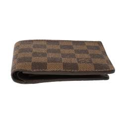 Pre Owned Louis Vuitton Damier Ebene Canvas Marco Wallet
