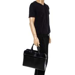 Louis Vuitton Bassano GM Epi Noir Black Work Bag Briefcase