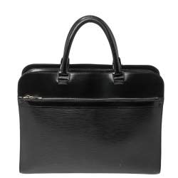 Louis Vuitton Bassano GM Epi Noir Black Work Bag Briefcase, Men's